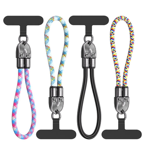 URIZONS 2 in 1 Function Anti-Lost Wristband 240W 5A Type C to Type C Fast Charging & Data USB C Cable 32cm Length + Short Wrist Strap Mobile Cell Phone Colorful Braided Lanyard PD3.1 Data Cord 0.3m dia for iPhone 15/16 for Android