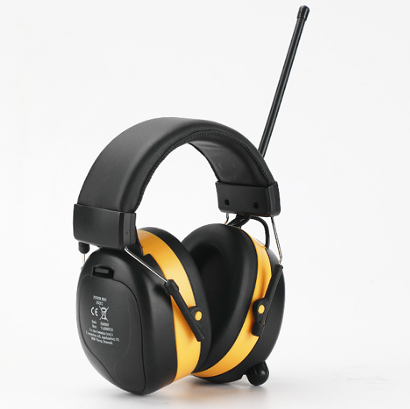 URIZONS 2 in 1 wireless Headset with LED display FM/AM Radio Safety Ear Muffs Noise Cancelling Electronic Hearing protection Wireless Headphones Tactical Walker Amplification Anti-noise Electronic Ear Muff
