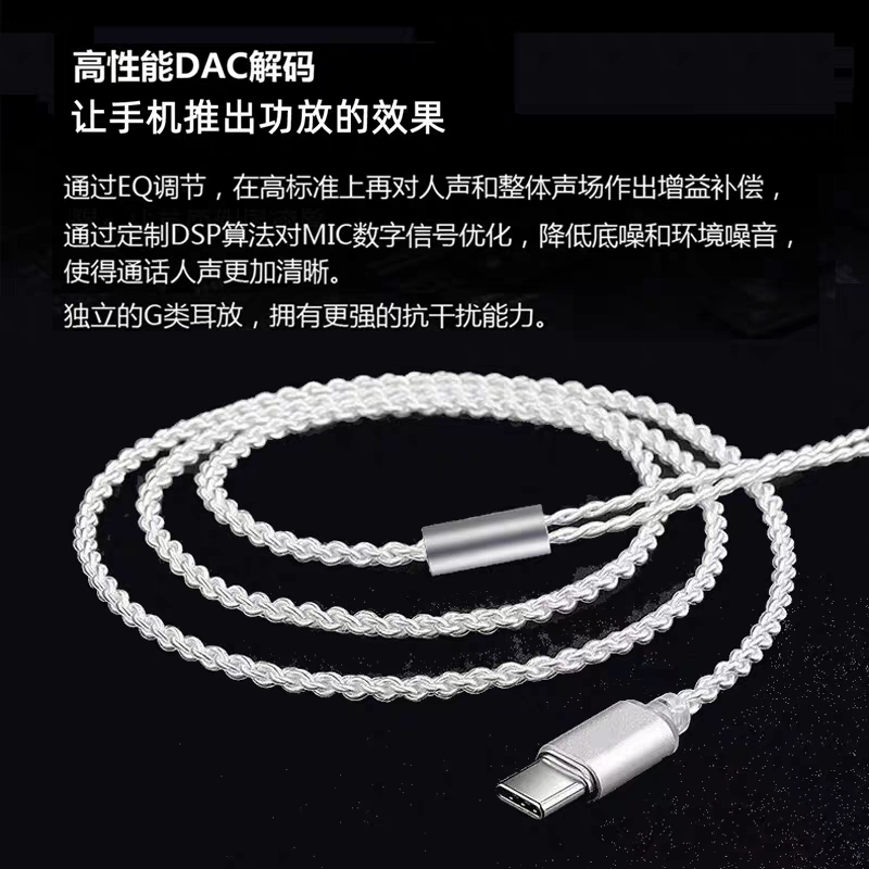 URIZONS USB C Jack Wired Earbuds with Mic Upgrade Line with 11mm double magnets Beryllium Driver In-Ear Wired Earphones - HIFI Type c Jack Wired Headphones Earplug Headset With 2Pin 0.78 OFC Twisted Silver Plated Deatachable Cables for Music