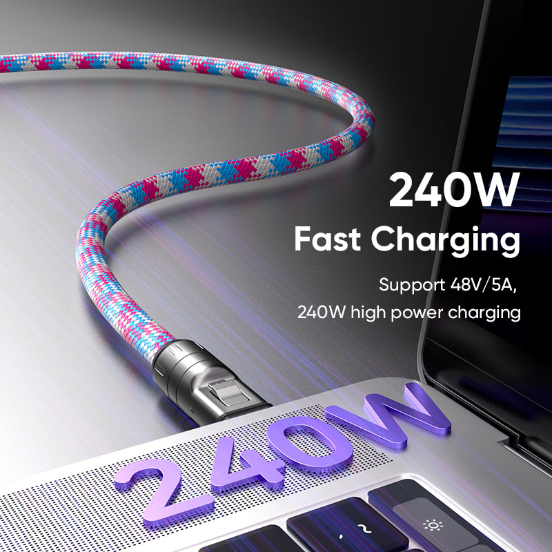 URIZONS 2 in 1 Function Anti-Lost Wristband 240W 5A Type C to Type C Fast Charging & Data USB C Cable 32cm Length + Short Wrist Strap Mobile Cell Phone Colorful Braided Lanyard PD3.1 Data Cord 0.3m dia for iPhone 15/16 for Android