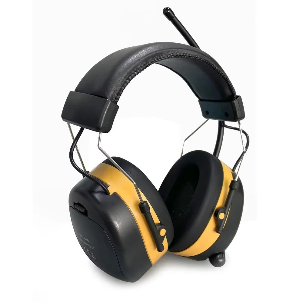 URIZONS 2 in 1 wireless Headset with LED display FM/AM Radio Safety Ear Muffs Noise Cancelling Electronic Hearing protection Wireless Headphones Tactical Walker Amplification Anti-noise Electronic Ear Muff